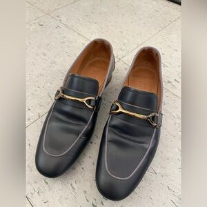 Esseunesse Loafers with Gold Accent